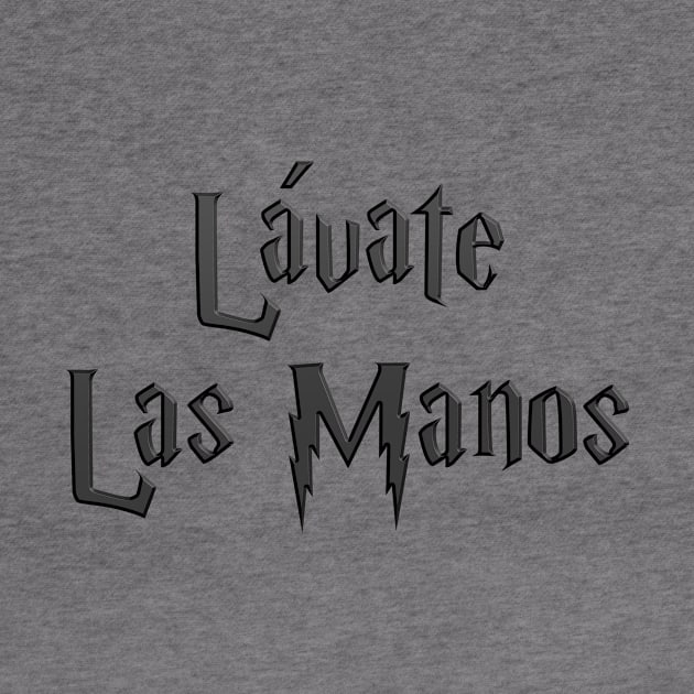 Black - Lavate Las Manos by Just In Tee Shirts